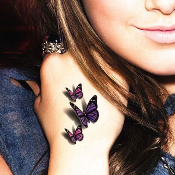 mariposas tatuaje en 3d