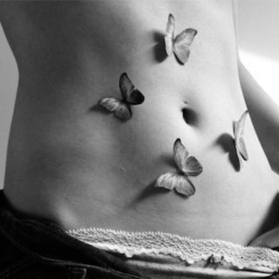 tatuajes de mariposas en 3d