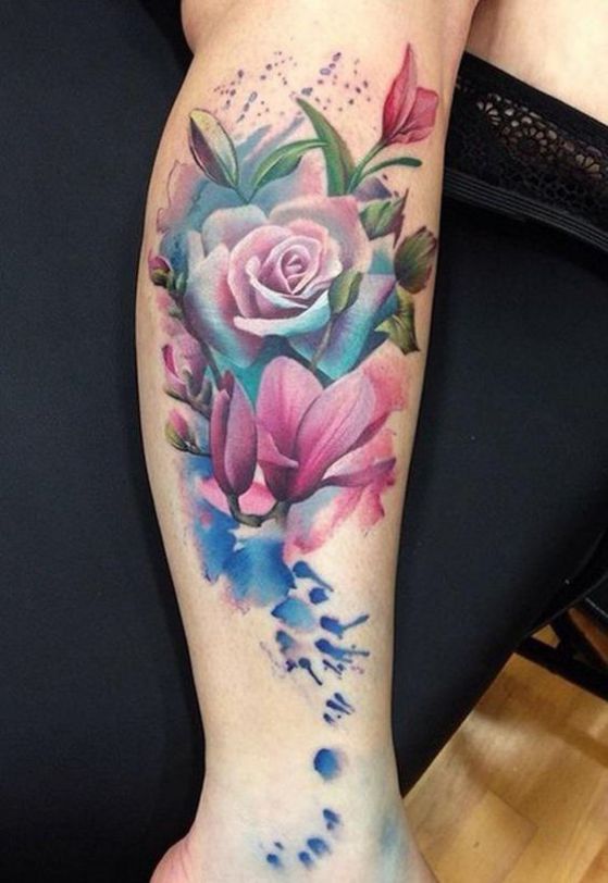 tatuaje con muchas rosas