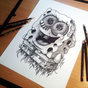 Tatuajes De Dibujos Dise Os Bosquejos Dibujos Animados En La Piel