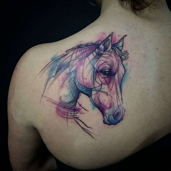 Tatuajes de caballos con diferentes diseños y estilos
