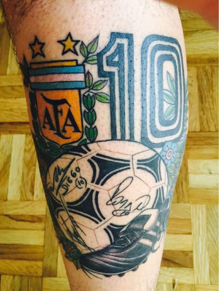 +40 Tatuajes de Fútbol -Frases -Diseños - Jugadores