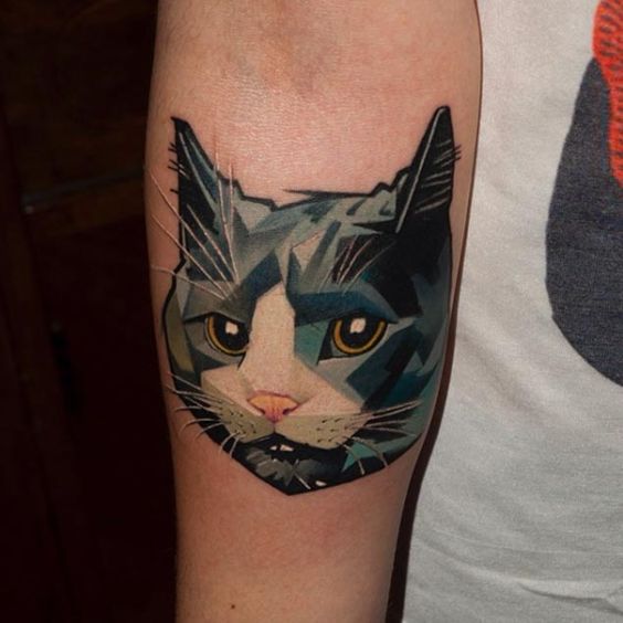 Tatuajes De Gatos A Color (5)